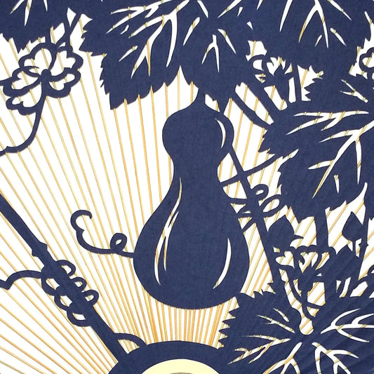 handmade Washi paper, dark blue