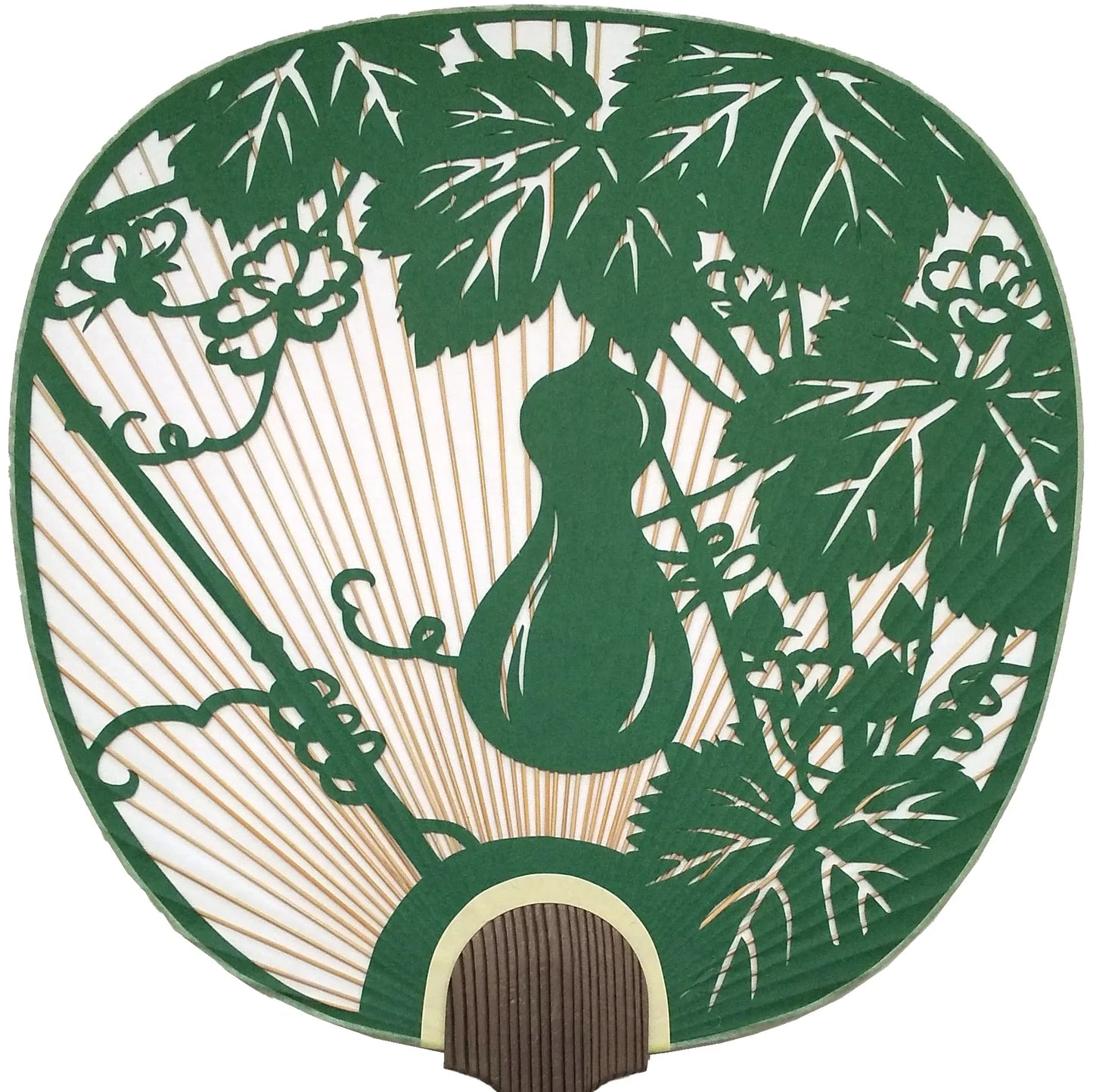 with handmade Washi paper, Gourd, Green