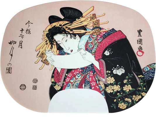 fanPainting by Utagawa Toyokuni I, Twelve Months in the Modern Style