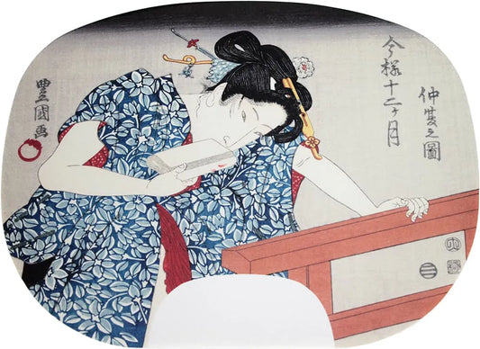 fanPainting by Utagawa Toyokuni I, "Twelve Months in the Modern Style" (May in the lunar calendar)