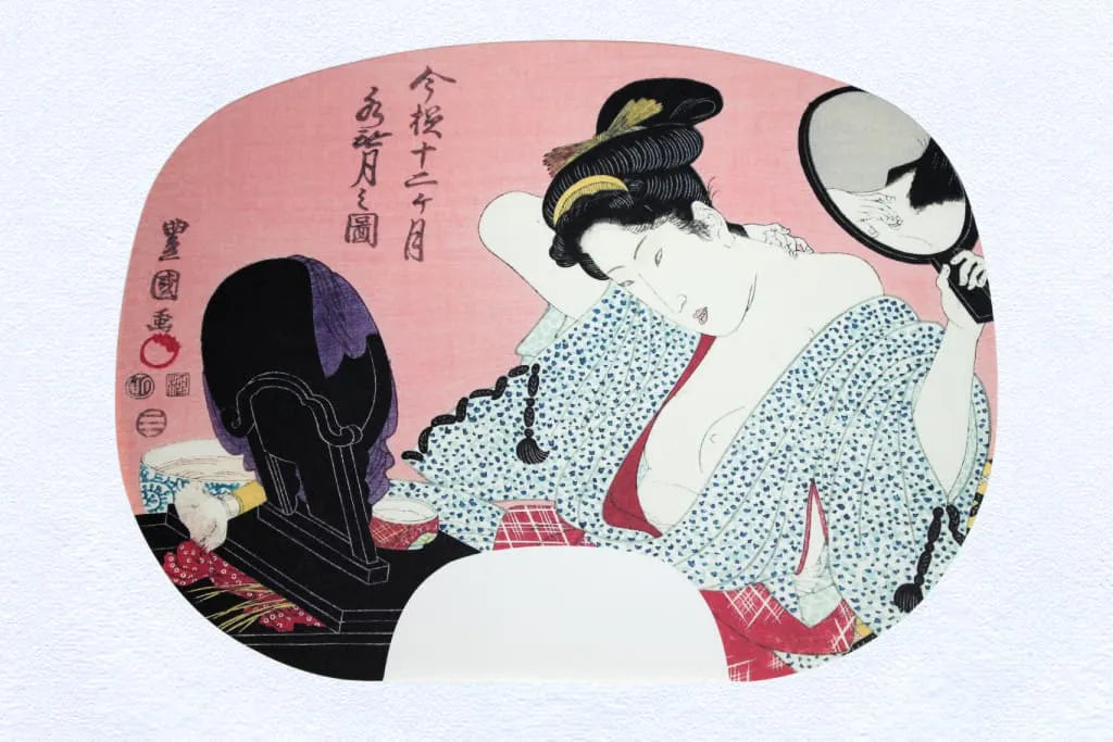 fanIllustration: Toyokuni Utagawa I, Mizunashi (Sixth month of the lunar calendar)