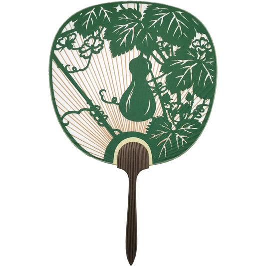 with handmade Washi paper, Gourd, Green