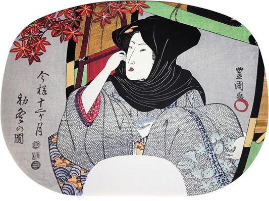 fanPainting by Utagawa Toyokuni I, Early Winter (the tenth month of the lunar calendar)