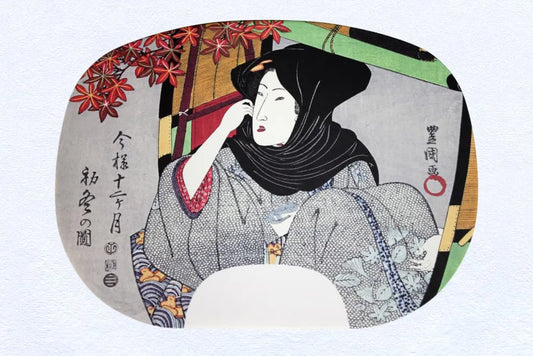 fanPainting by Utagawa Toyokuni I, Early Winter (the tenth month of the lunar calendar)