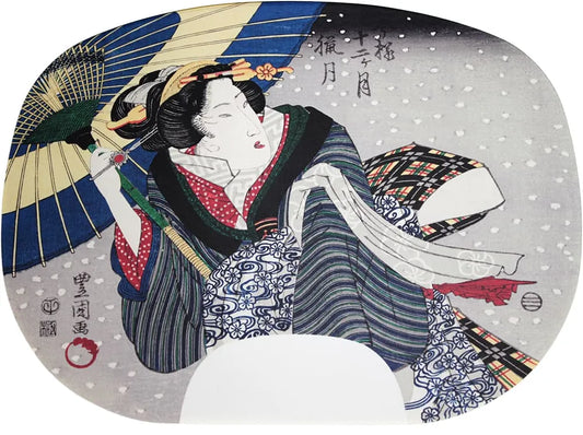 fanIllustration: Utagawa Toyokuni I, 12 Months of the Ima Style  Rôzuki (12th month of the lunar calendar)